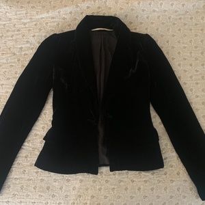 Velvet Blazer - Twelfth Street by Cynthia Vincent. Size S